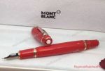 Montblanc Boheme Replica Fountain Pen Red & Rose Gold Clip